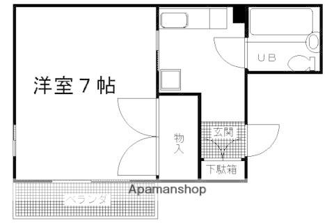 ハイツくがい(1K/2階)の間取り写真