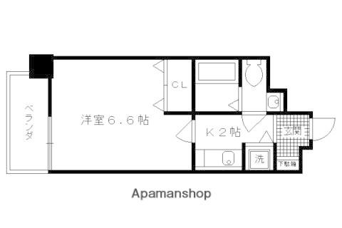 アクアプレイス京都御所ノ内(1K/7階)の間取り写真