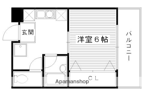 上原マンション(1K/5階)の間取り写真