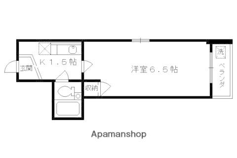 コーポセブン(1K/4階)の間取り写真