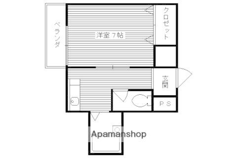 山科アーバンコテージ(1K/2階)の間取り写真