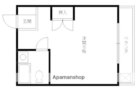 リバーサイド四ノ宮(1K/1階)の間取り写真