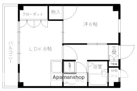 パークサイド三ノ宮2(1LDK/4階)の間取り写真
