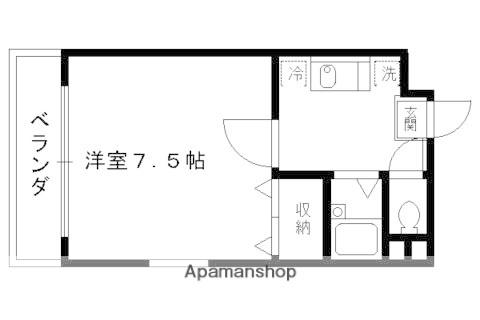 サンシャイン東山(1K/2階)の間取り写真