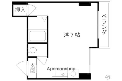 プレステージ(ワンルーム/4階)の間取り写真