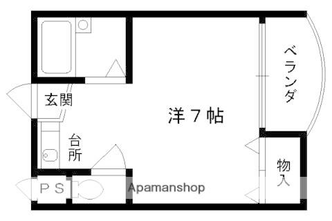 サントノーレ剣(1K/3階)の間取り写真