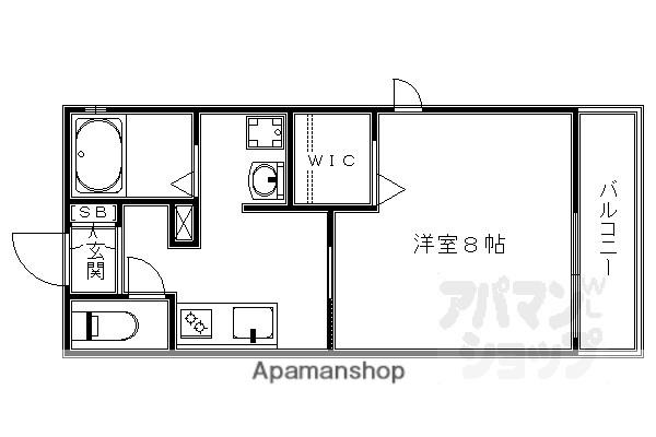メゾン・プラム(1K/2階)の間取り写真