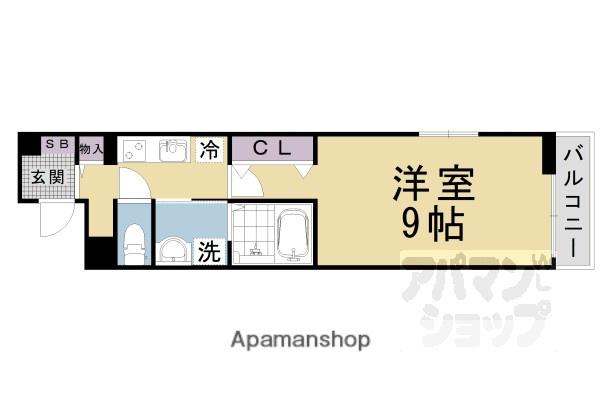 コーチ・フラット(1K/1階)の間取り写真