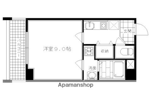 エテルノポッソ(1K/5階)の間取り写真