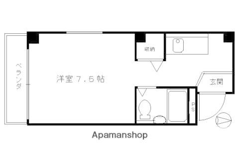 岡崎ビル(1K/4階)の間取り写真