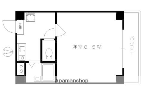 橋西町マンション(1K/3階)の間取り写真