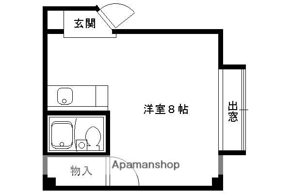グランバリュー下鴨東(ワンルーム/2階)の間取り写真