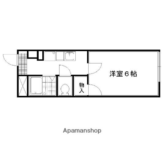 レオパレス吉川(1K/2階)の間取り写真