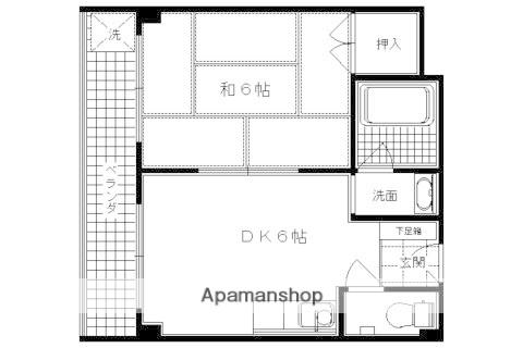 ル・松尾(1DK/4階)の間取り写真