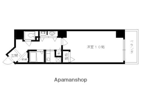 ビレイユ眞英河原町(1K/6階)の間取り写真