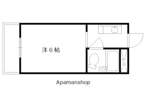 クローバー椥辻(1K/3階)の間取り写真