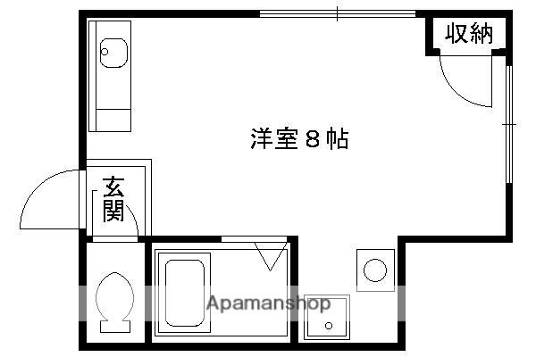 ラウンドシティワン(1K/3階)の間取り写真