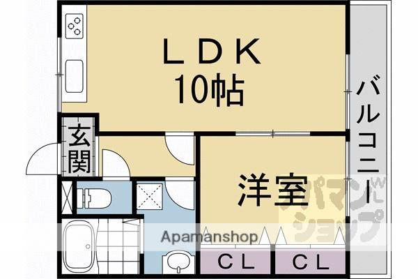 レジデンス了以苑(1LDK/2階)の間取り写真