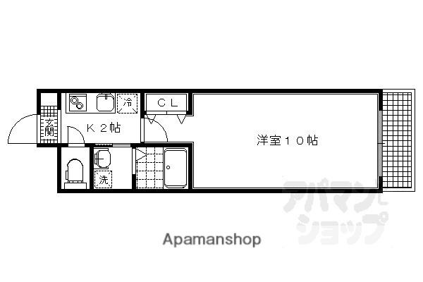 メゾン・レイシー(1K/3階)の間取り写真