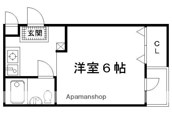 プレアデス(1K/3階)の間取り写真
