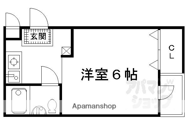 プレアデス(1K/3階)の間取り写真