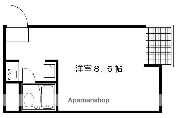 テラッセ糺の森(ワンルーム/1階)の間取り写真