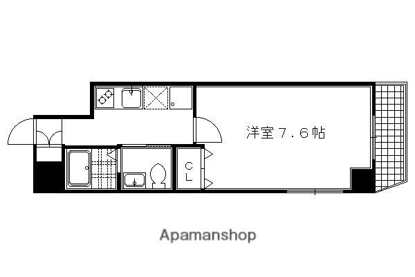 K CASA大宮(1K/6階)の間取り写真