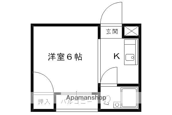 ドエル綾小路(1K/3階)の間取り写真