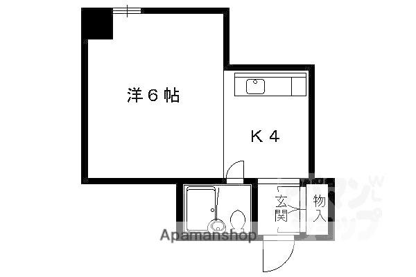 ハウス50(1K/2階)の間取り写真