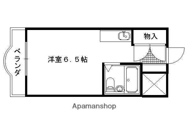 正和フラット宝ヶ池(1K/4階)の間取り写真