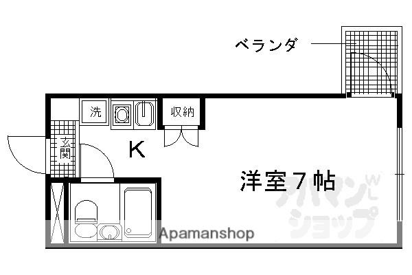 ネオメゾンドフルール(ワンルーム/4階)の間取り写真