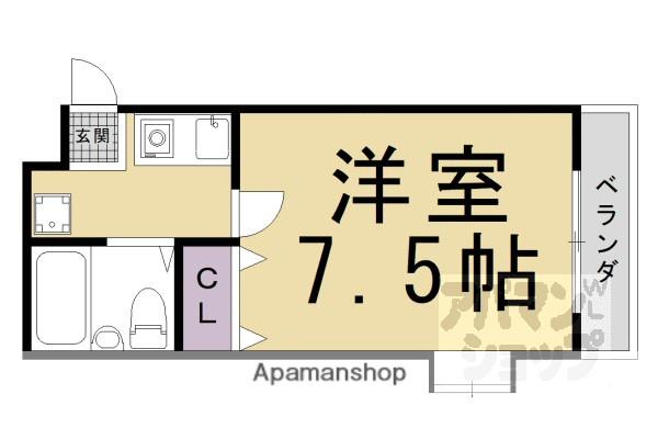 アーバンレジデンス神山台(1K/3階)の間取り写真