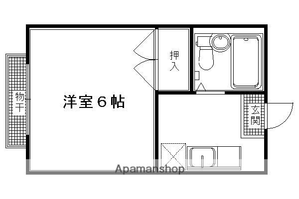青葉ハイツ(1K/3階)の間取り写真