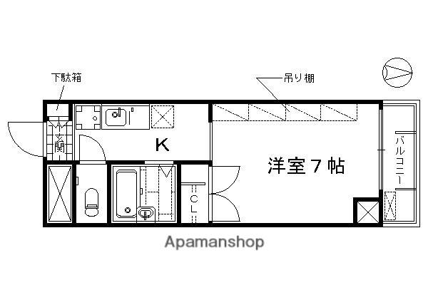 MERCURIO KIOTO(1K/7階)の間取り写真