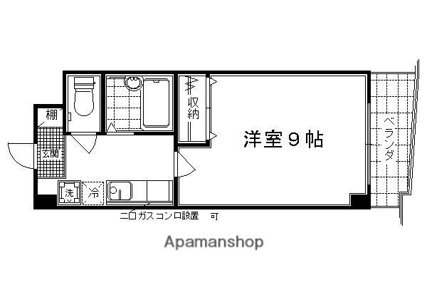 スールシャンブル(1K/3階)の間取り写真
