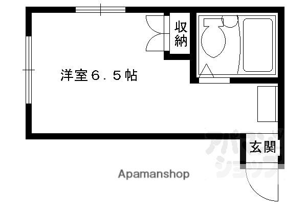 聚楽第マンション(ワンルーム/3階)の間取り写真