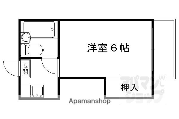 ベルメゾン・ルリ(1K/2階)の間取り写真
