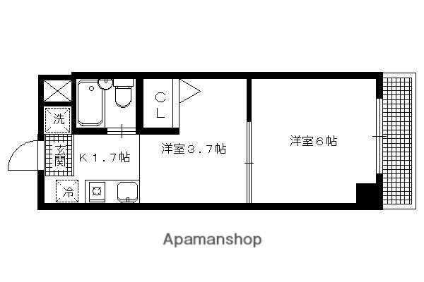 サンミッシェル吉田(2K/2階)の間取り写真