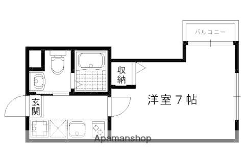 フラッティ千本鞍馬口(1K/3階)の間取り写真