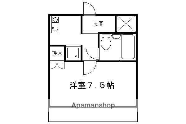 オルビス・ミソノ(1K/3階)の間取り写真