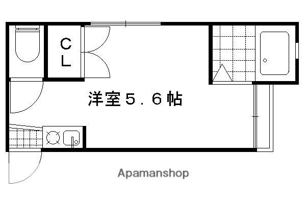 カーザピッコーラ(1K/1階)の間取り写真