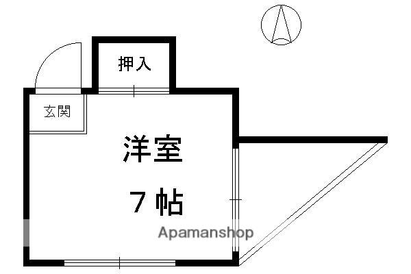 コーポ満田(ワンルーム/3階)の間取り写真