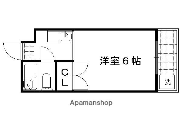 モンブランスギエ(1K/2階)の間取り写真