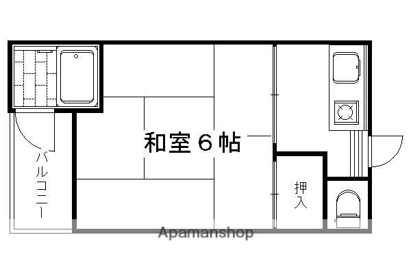 瞳マンション(1K/2階)の間取り写真