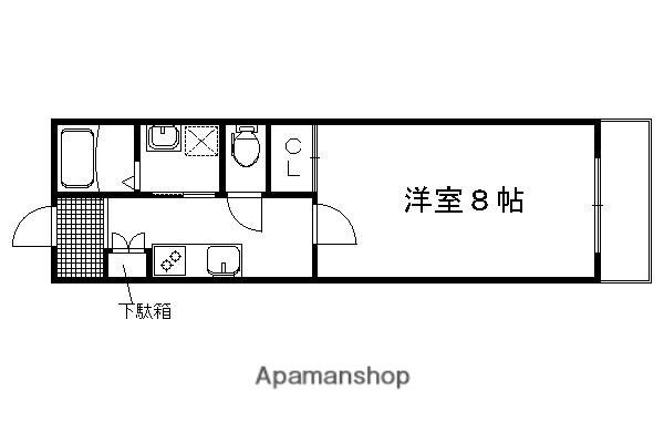 山ノ内中畑町マンション(1K/3階)の間取り写真