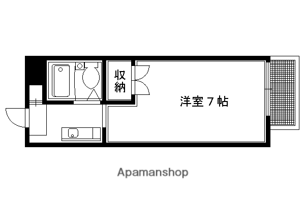 メゾンHIEI(1K/1階)の間取り写真