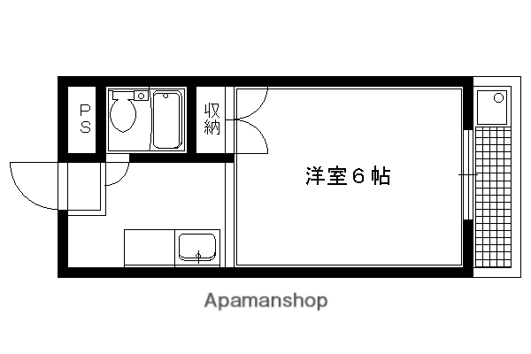 ABITARE IWAKURA(1K/2階)の間取り写真