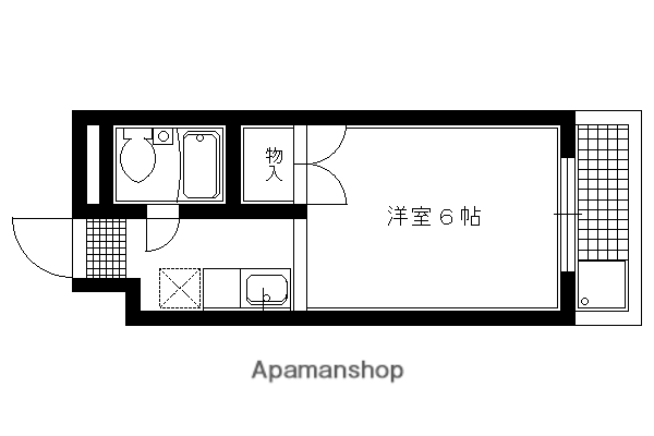 センチュリーハイツコスモ(1K/3階)の間取り写真