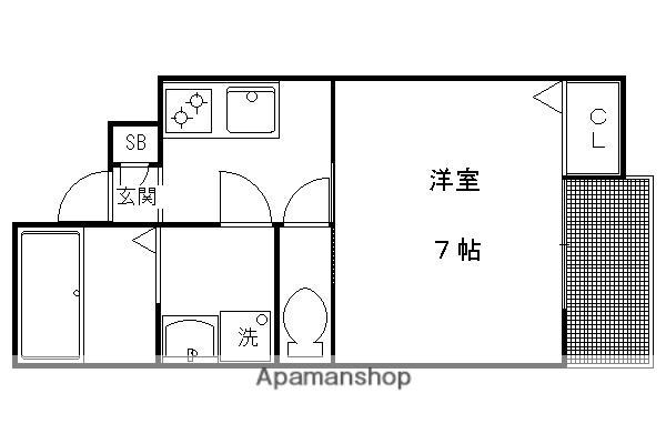 ドリーミーY(1K/5階)の間取り写真