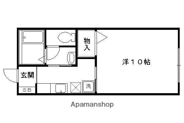 グランシード衣笠(1K/1階)の間取り写真
